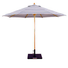 Galtech 132-232 9' Double Pulley Premium Wood Outdoor Market Umbrella
