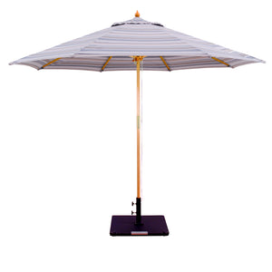 Galtech 132-232 9' Double Pulley Premium Wood Outdoor Market Umbrella