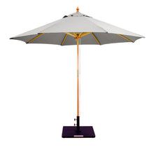 Galtech 132-232 9' Double Pulley Premium Wood Outdoor Market Umbrella