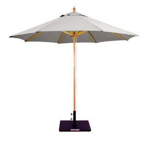 Galtech 132-232 9' Double Pulley Premium Wood Outdoor Market Umbrella