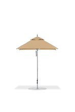 Frankford 454CAM 6.5' x 6.5' Square Greenwich Pulley Lift Aluminum Market Umbrella