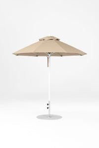 Frankford 845FMC 7.5' Monterey Crank Lift Fiberglass Market Umbrella- No Tilt