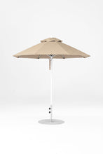 6.5'x6.5' Square Monterey Crank Lift Fiberglass Market Umbrella- No Tilt