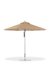 Frankford 864CAM 11' Greenwich Pulley Lift Aluminum Market Umbrella