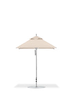 Frankford 454CAM 6.5' x 6.5' Square Greenwich Pulley Lift Aluminum Market Umbrella