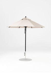 7.5'x7.5' Square Monterey Pulley Lift Fiberglass Market Umbrella