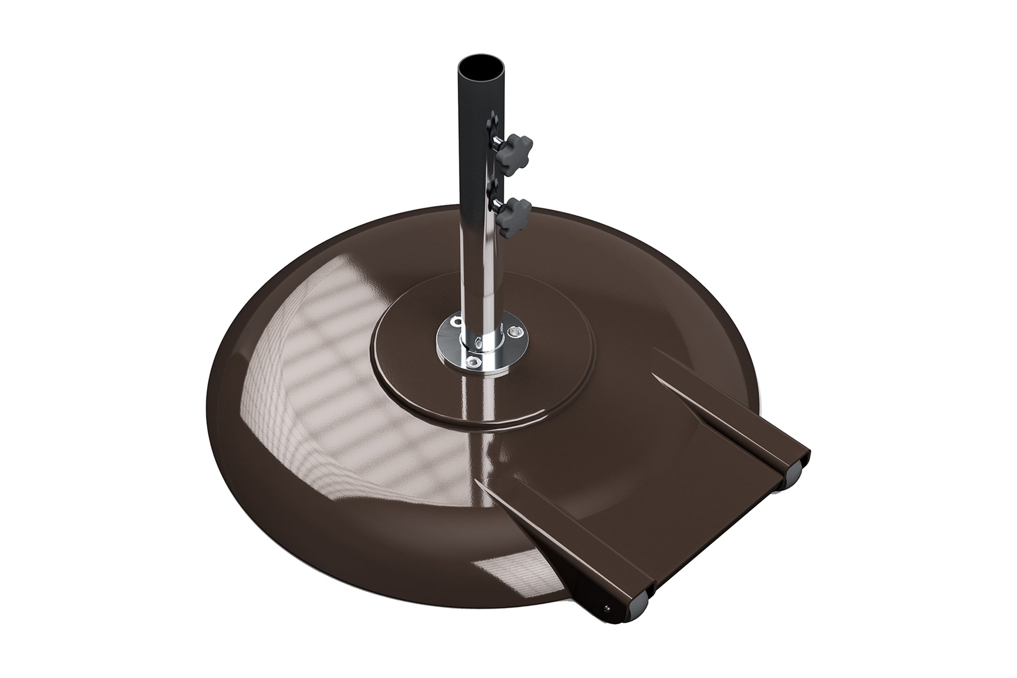 freestanding patio umbrella base ALLEN Half Round Stand for Umbrella, Black All of the steel components are made of grade 304 stainless steel Market Umbrella Stand