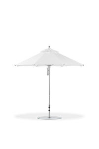 Frankford 845CAM 7.5' Greenwich Pulley Lift Aluminum Market Umbrella