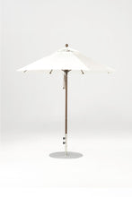 7.5'x7.5' Square Monterey Crank Lift Fiberglass Market Umbrella- No Tilt