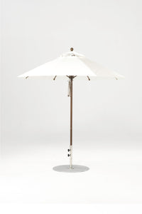 7.5'x7.5' Square Monterey Crank Lift Fiberglass Market Umbrella- No Tilt