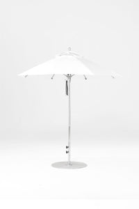 6.5'x6.5' Square Monterey Pulley Lift Fiberglass Market Umbrella