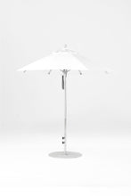 6.5'x6.5' Square Monterey Crank Lift Fiberglass Market Umbrella- No Tilt
