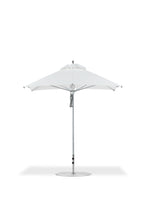Frankford 864CAM 7.5' x 7.5' Square Greenwich Pulley Lift Aluminum Market Umbrella
