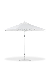Frankford 864CAM 11' Greenwich Pulley Lift Aluminum Market Umbrella