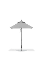 Frankford 454CAM 6.5' x 6.5' Square Greenwich Pulley Lift Aluminum Market Umbrella