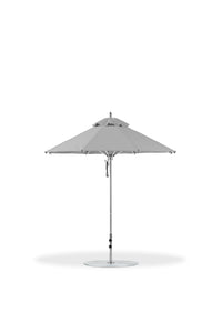 Frankford 845CAM 7.5' Greenwich Pulley Lift Aluminum Market Umbrella