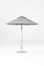 6.5'x6.5' Square Monterey Crank Lift Fiberglass Market Umbrella- No Tilt