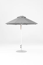 7.5'x7.5' Square Monterey Pulley Lift Fiberglass Market Umbrella