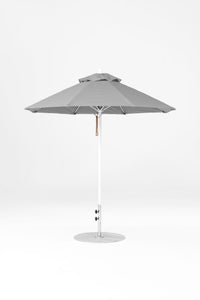 Frankford 454FM 6.5'x6.5' Square Monterey Pulley Lift Fiberglass Market Umbrella