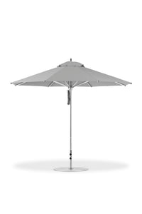 Frankford 864CAM 11' Greenwich Pulley Lift Aluminum Market Umbrella