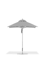 Frankford 864CAM 7.5' x 7.5' Square Greenwich Pulley Lift Aluminum Market Umbrella