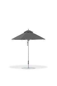 Frankford 845CAM 7.5' Greenwich Pulley Lift Aluminum Market Umbrella