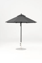 6.5'x6.5' Square Monterey Crank Lift Fiberglass Market Umbrella- No Tilt