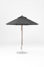 6.5'x6.5' Square Monterey Crank Lift Fiberglass Market Umbrella- No Tilt