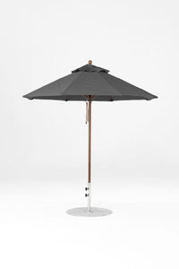 6.5'x6.5' Square Monterey Crank Lift Fiberglass Market Umbrella- No Tilt