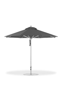Frankford 864CAM 11' Greenwich Pulley Lift Aluminum Market Umbrella