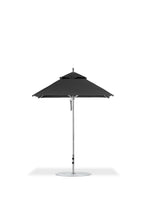 Frankford 454CAM 6.5' x 6.5' Square Greenwich Pulley Lift Aluminum Market Umbrella