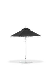 Frankford 845CAM 7.5' Greenwich Pulley Lift Aluminum Market Umbrella
