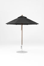6.5'x6.5' Square Monterey Crank Lift Fiberglass Market Umbrella- No Tilt
