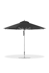 Frankford 864CAM 11' Greenwich Pulley Lift Aluminum Market Umbrella