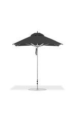 Frankford 864CAM 7.5' x 7.5' Square Greenwich Pulley Lift Aluminum Market Umbrella