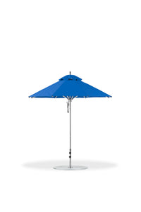 Frankford 845CAM 7.5' Greenwich Pulley Lift Aluminum Market Umbrella