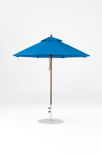 7.5'x7.5' Square Monterey Pulley Lift Fiberglass Market Umbrella