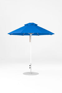 6.5'x6.5' Square Monterey Crank Lift Fiberglass Market Umbrella- No Tilt