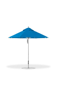 Frankford 854CAM 9' Greenwich Pulley Lift Aluminum Market Umbrella