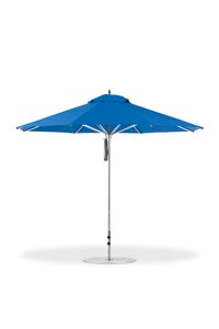 Frankford 864CAM 11' Greenwich Pulley Lift Aluminum Market Umbrella
