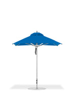 Frankford 864CAM 7.5' x 7.5' Square Greenwich Pulley Lift Aluminum Market Umbrella