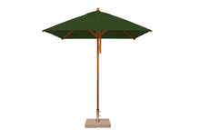 Bambrella 7' x 7' Square Levante Bamboo Pulley Lift No Tilt Umbrella