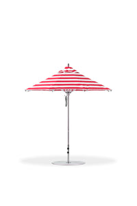 Frankford 845CAM 7.5' Greenwich Pulley Lift Aluminum Market Umbrella