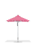 Frankford 864CAM 7.5' x 7.5' Square Greenwich Pulley Lift Aluminum Market Umbrella