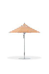 Frankford 845CAM 7.5' Greenwich Pulley Lift Aluminum Market Umbrella