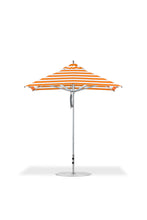 Frankford 864CAM 7.5' x 7.5' Square Greenwich Pulley Lift Aluminum Market Umbrella