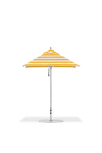Frankford 454CAM 6.5' x 6.5' Square Greenwich Pulley Lift Aluminum Market Umbrella