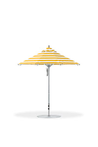 Frankford 845CAM 7.5' Greenwich Pulley Lift Aluminum Market Umbrella