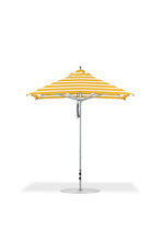 Frankford 864CAM 7.5' x 7.5' Square Greenwich Pulley Lift Aluminum Market Umbrella