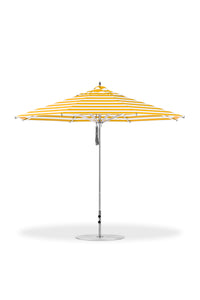 Frankford 864CAM 11' Greenwich Pulley Lift Aluminum Market Umbrella